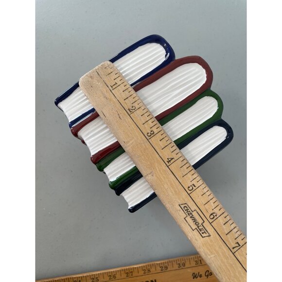 Moonlight Manor Ceramic Book Stack Candle 16 Oz Black Hemlock Halloween Witch - Picture 8 of 9